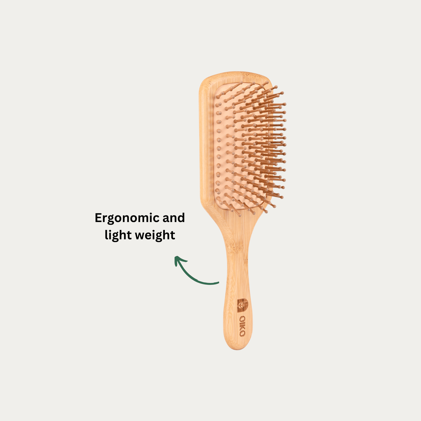 Bamboo Hair Brush with bamboo bristles - OIKO