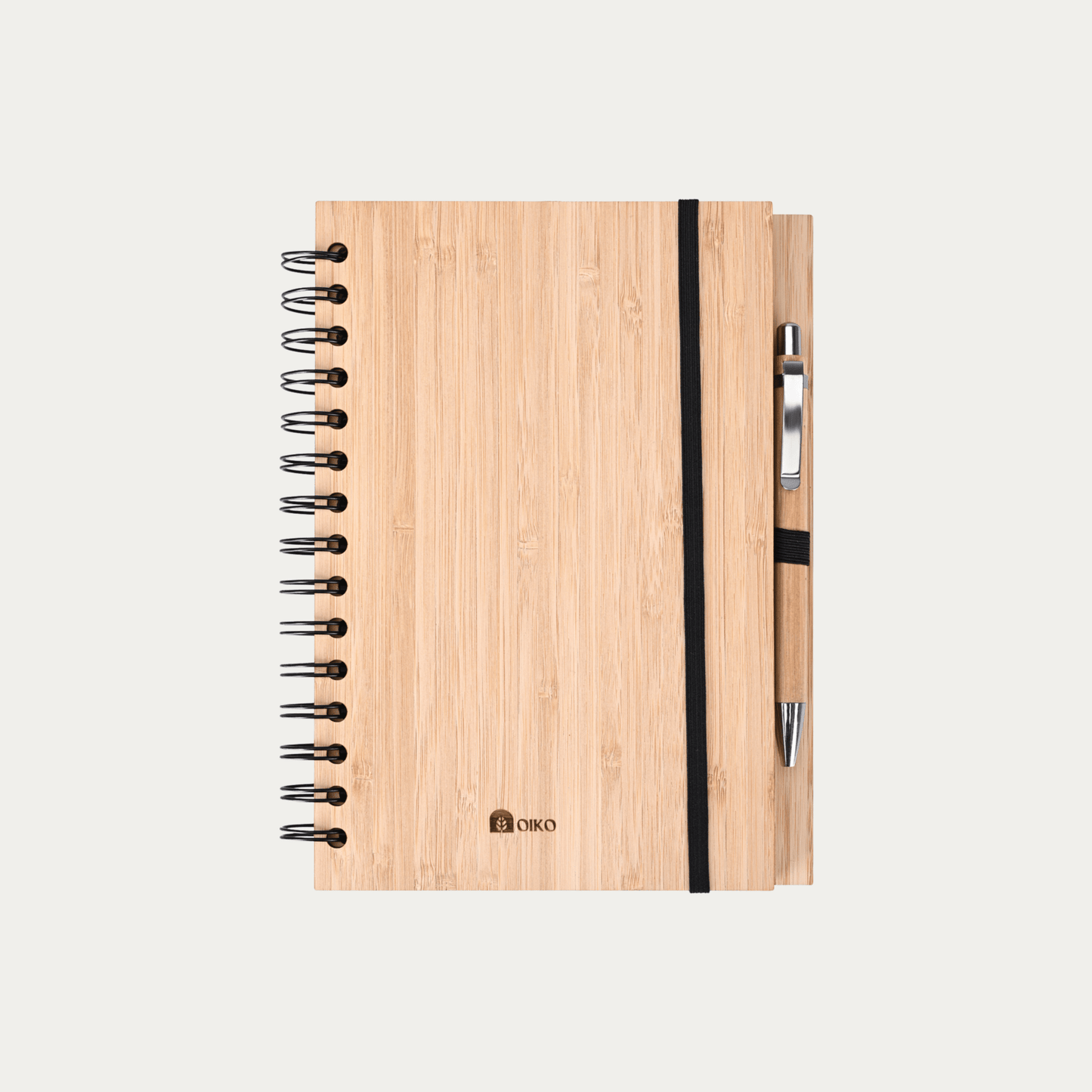 Bamboo Journal Set| Made With Recycled Paper | Bamboo Pen Included - OIKO