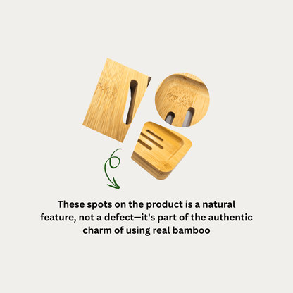Bamboo Soap Holder | Minimalist Elegance |Durable & Water - Resistant - OIKO
