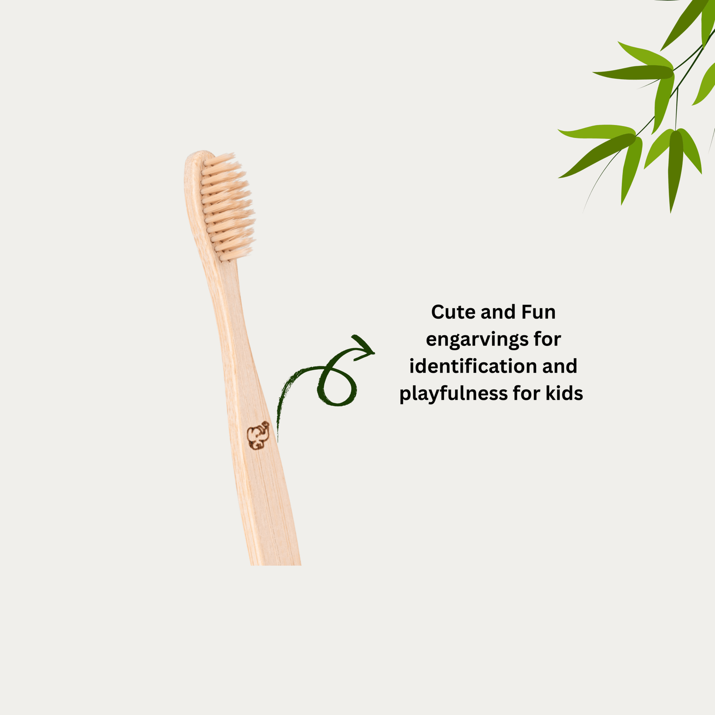 Kids Bamboo Toothbrush Ultra soft Bristles - OIKO