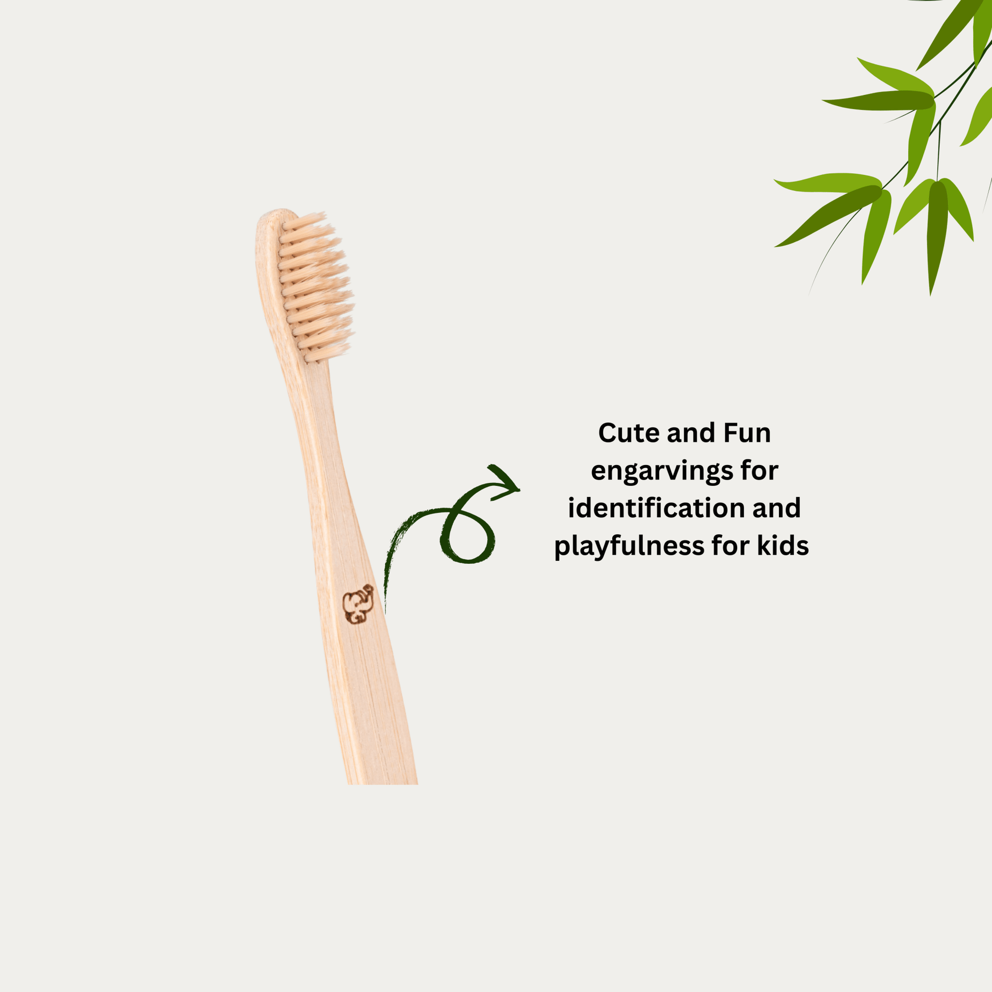 Kids Bamboo Toothbrush Ultra soft Bristles - OIKO