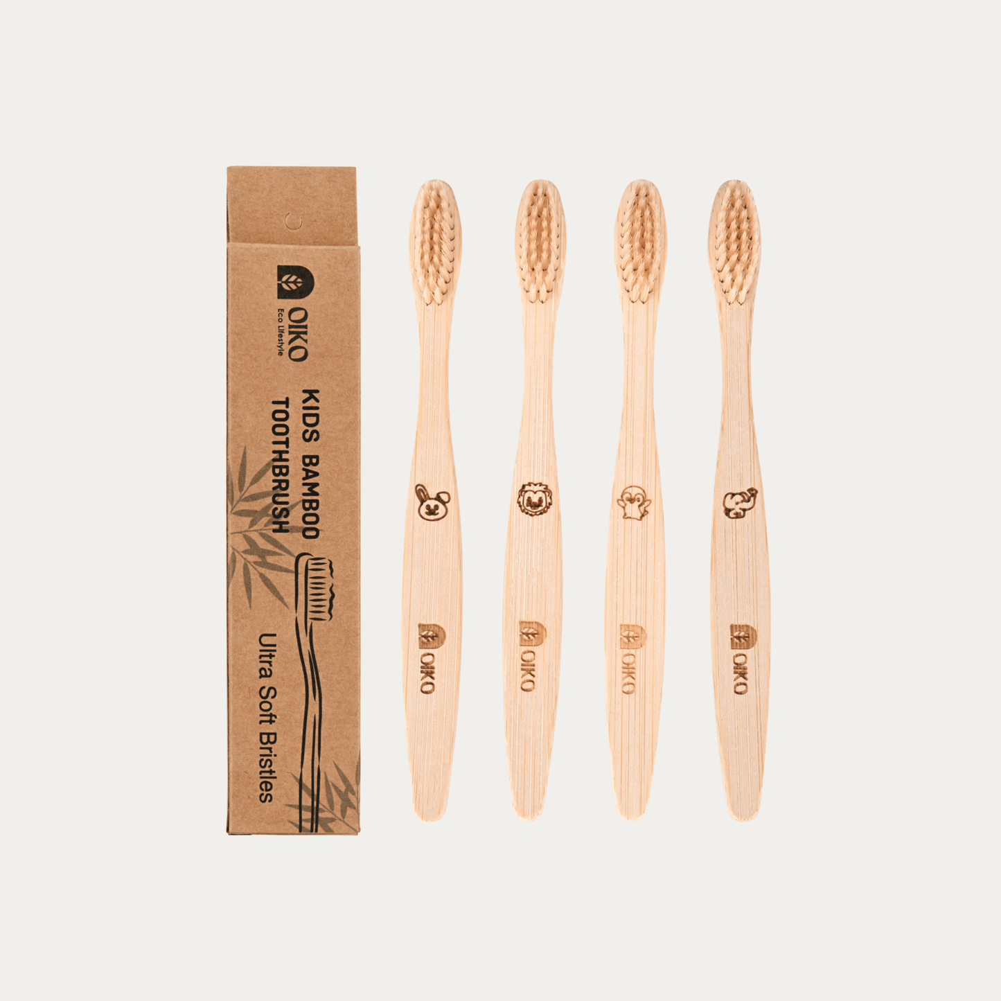 Kids Bamboo Toothbrush Ultra soft Bristles - OIKO