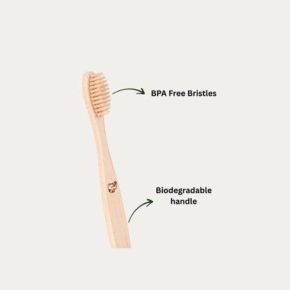 Kids Bamboo Toothbrush Ultra soft Bristles - OIKO